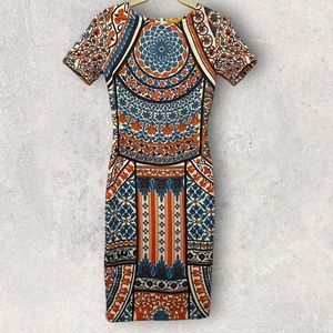 Anthropologie Pankaj & Nidhi Printed Dress | XSP